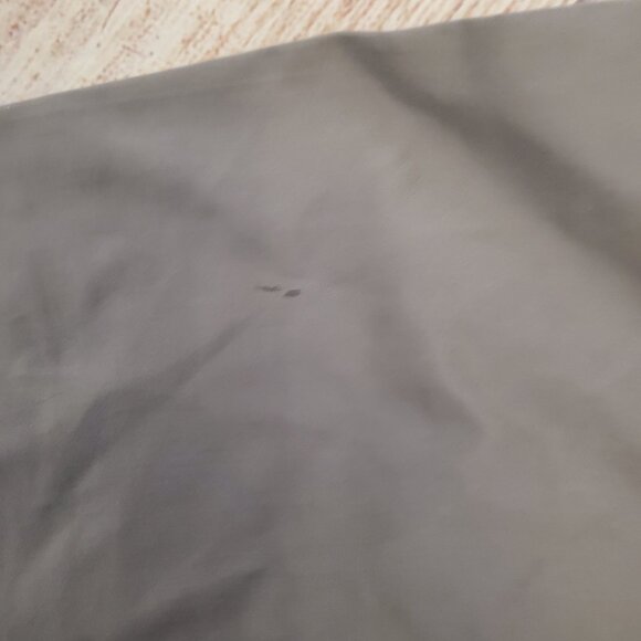 Jeune Mere gray maternity blouse with back buttons sz S - Picture 2 of 5